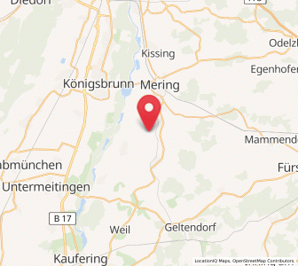 Map of Schmiechen, Bavaria