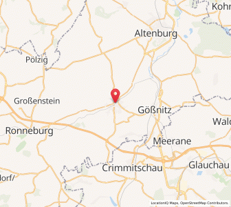 Map of Schmölln, Thuringia