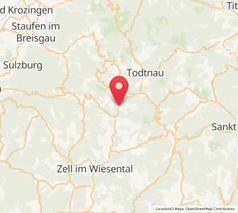 Map of Schönau im Schwarzwald, Baden-Wurttemberg