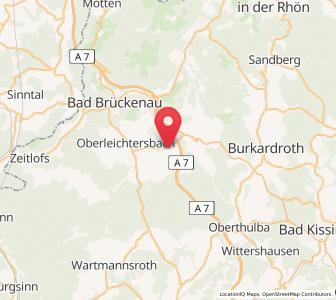 Map of Schondra, Bavaria