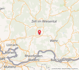 Map of Schopfheim, Baden-Wurttemberg