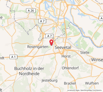 Map of Seevetal, Lower Saxony