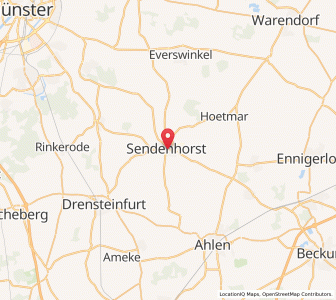 Map of Sendenhorst, North Rhine-Westphalia