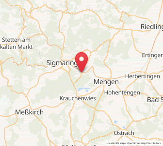 Map of Sigmaringendorf, Baden-Wurttemberg