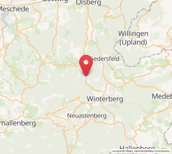 Map of Silbach, North Rhine-Westphalia