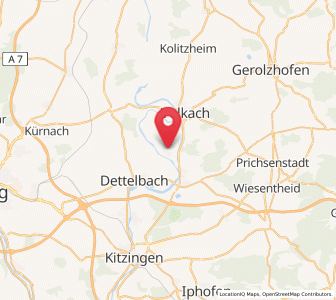 Map of Sommerach, Bavaria