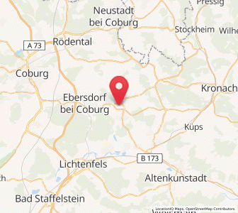 Map of Sonnefeld, Bavaria