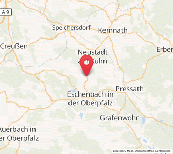 Map of Speinshart, Bavaria