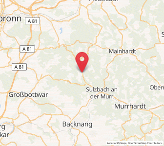 Map of Spiegelberg, Baden-Wurttemberg