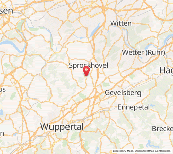 Map of Sprockhövel, North Rhine-Westphalia
