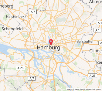 Map of St. Georg, Hamburg