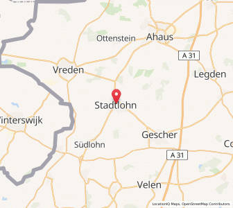 Map of Stadtlohn, North Rhine-Westphalia