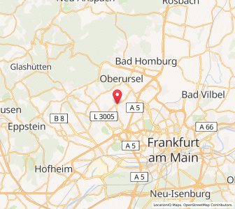 Map of Steinbach am Taunus, Hesse