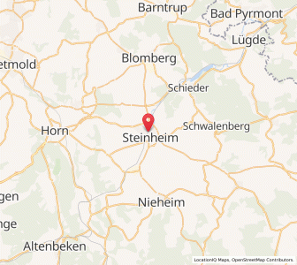 Map of Steinheim, North Rhine-Westphalia