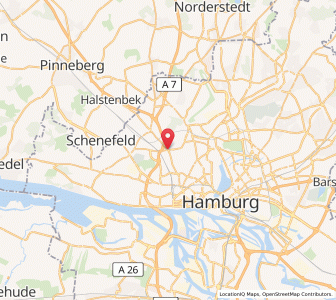 Map of Stellingen, Hamburg