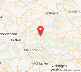 Map of Sternenfels, Baden-Wurttemberg