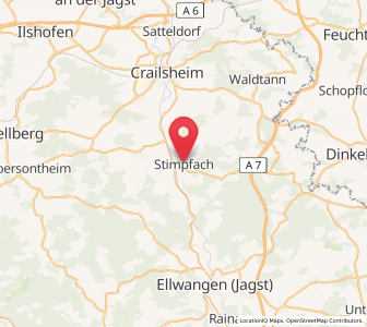 Map of Stimpfach, Baden-Wurttemberg