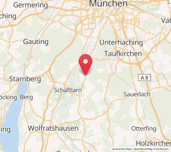 Map of Straßlach-Dingharting, Bavaria