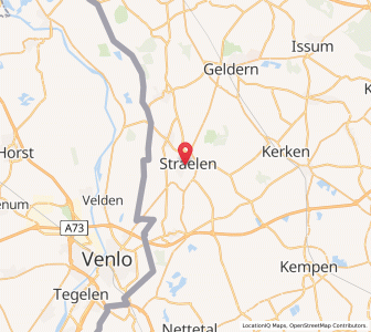 Map of Straelen, North Rhine-Westphalia