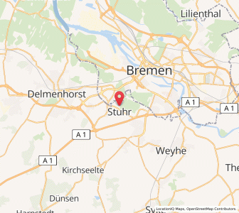 Map of Stuhr, Lower Saxony