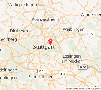Map of Stuttgart-Ost, Baden-Wurttemberg