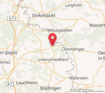 Map of Tannhausen, Baden-Wurttemberg