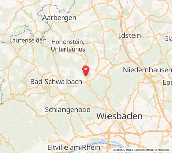 Map of Taunusstein, Hesse