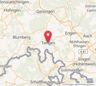 Map of Tengen, Baden-Wurttemberg