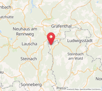 Map of Tettau, Bavaria