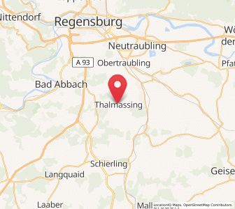 Map of Thalmassing, Bavaria
