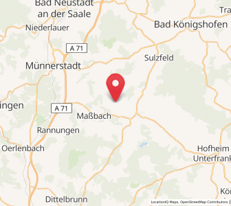 Map of Thundorf in Unterfranken, Bavaria