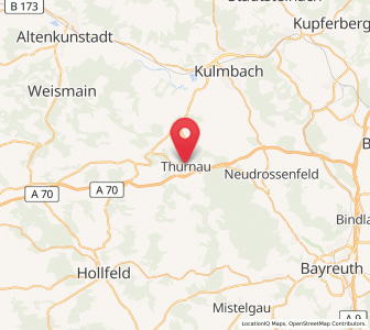 Map of Thurnau, Bavaria