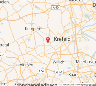 Map of Tönisvorst, North Rhine-Westphalia