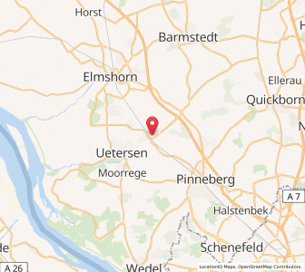 Map of Tornesch, Schleswig-Holstein