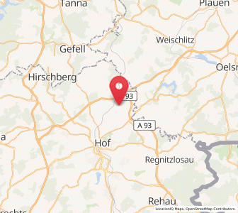 Map of Trogen, Bavaria