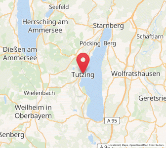 Map of Tutzing, Bavaria