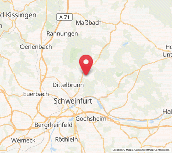 Map of Üchtelhausen, Bavaria