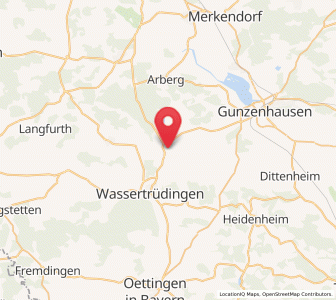 Map of Unterschwaningen, Bavaria
