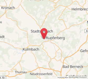 Map of Untersteinach, Bavaria