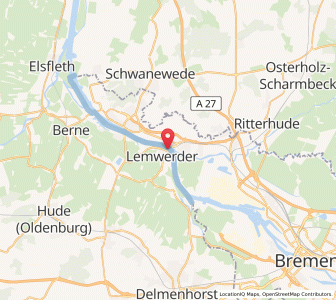 Map of Vegesack, Bremen