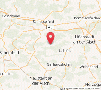 Map of Vestenbergsgreuth, Bavaria