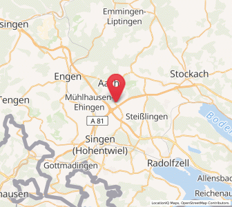 Map of Volkertshausen, Baden-Wurttemberg