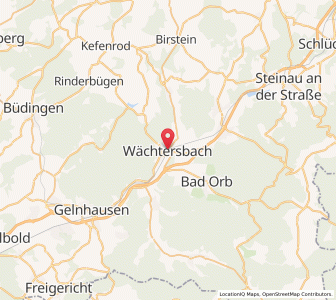 Map of Wächtersbach, Hesse