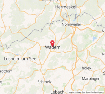 Map of Wadern, Saarland