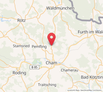 Map of Waffenbrunn, Bavaria