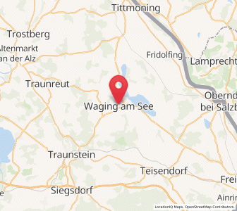 Map of Waging am See, Bavaria