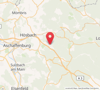 Map of Waldaschaff, Bavaria