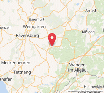 Map of Waldburg, Baden-Wurttemberg