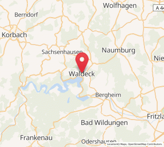 Map of Waldeck, Hesse
