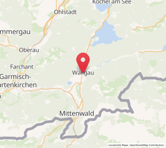 Map of Wallgau, Bavaria